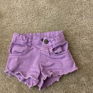 Purple shorts